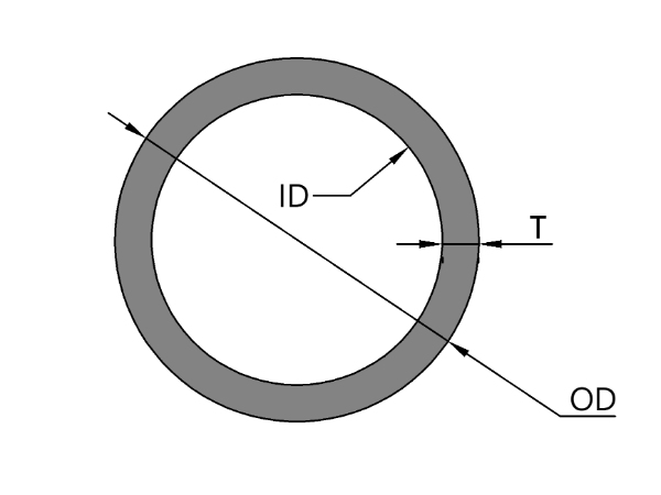 aluminum round tube drawing